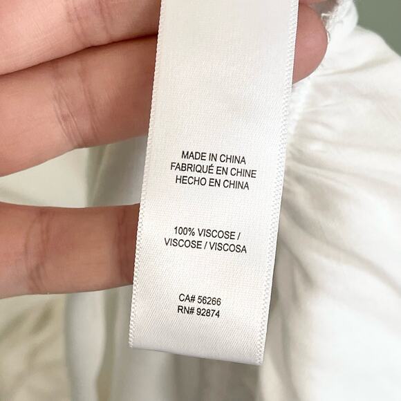 Splendid Jenna Square Neck Wide Strap Garter Waist Ruffled Maxi Dress Small NWT - Picture 11 of 11